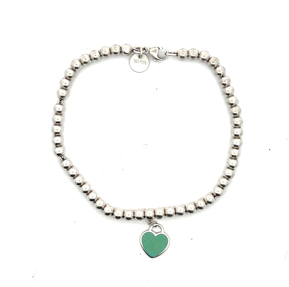 Tiffany & Co. Return to Tiffany Heart Tag Bead Bracelet