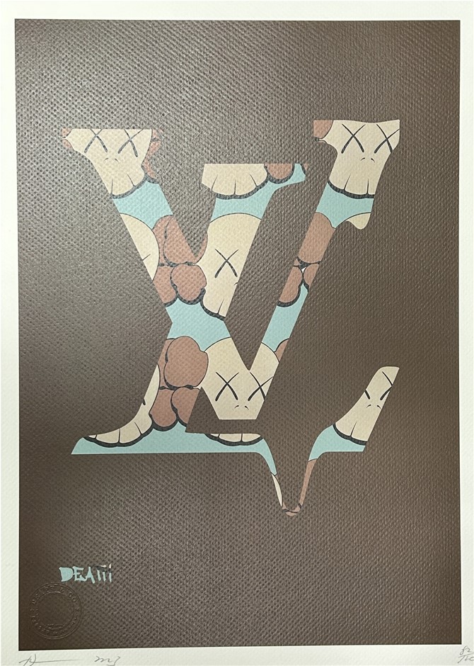 Death Nyc Signed Street Art Print Louis Vuitton Klaws Style