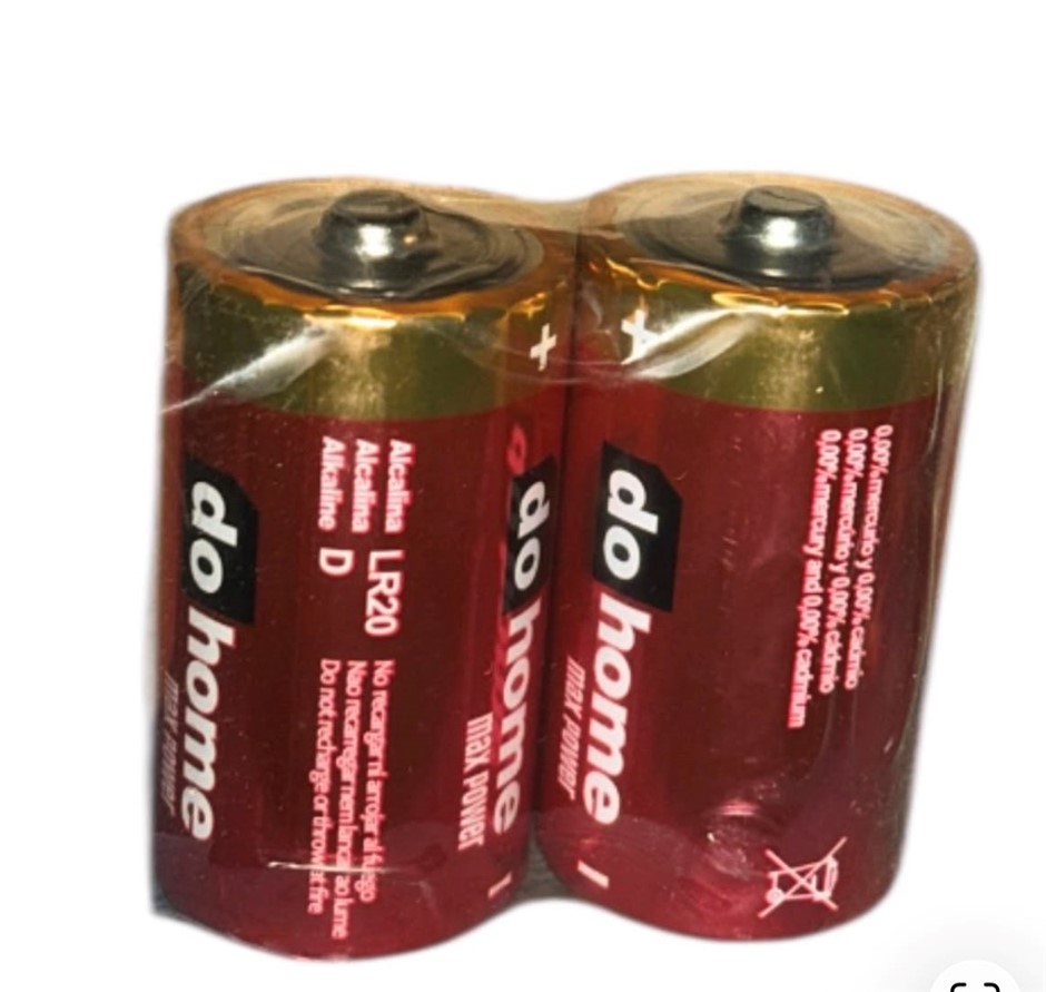 15x DOHOME Alkaline D Batteries