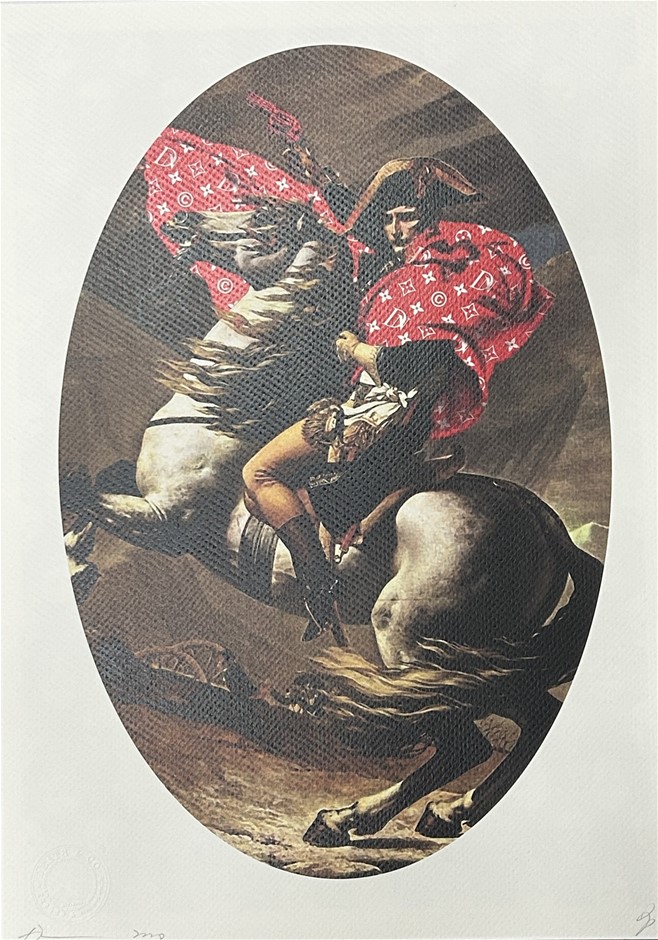 Death NYC Signed Street Art Print "Louis Vuitton/Napoleon" Limited Edition