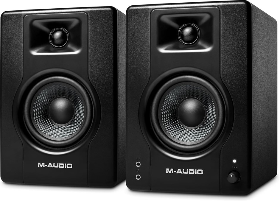 M-Audio BX4 Studio Monitors, HD PC Speakers for Recording and Multimedia wi