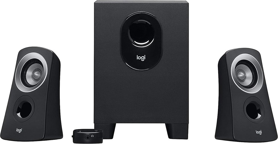 LOGITECH 980-000382 Z313 Speaker System Black. NB: Minor Use. Subwoofer Fau