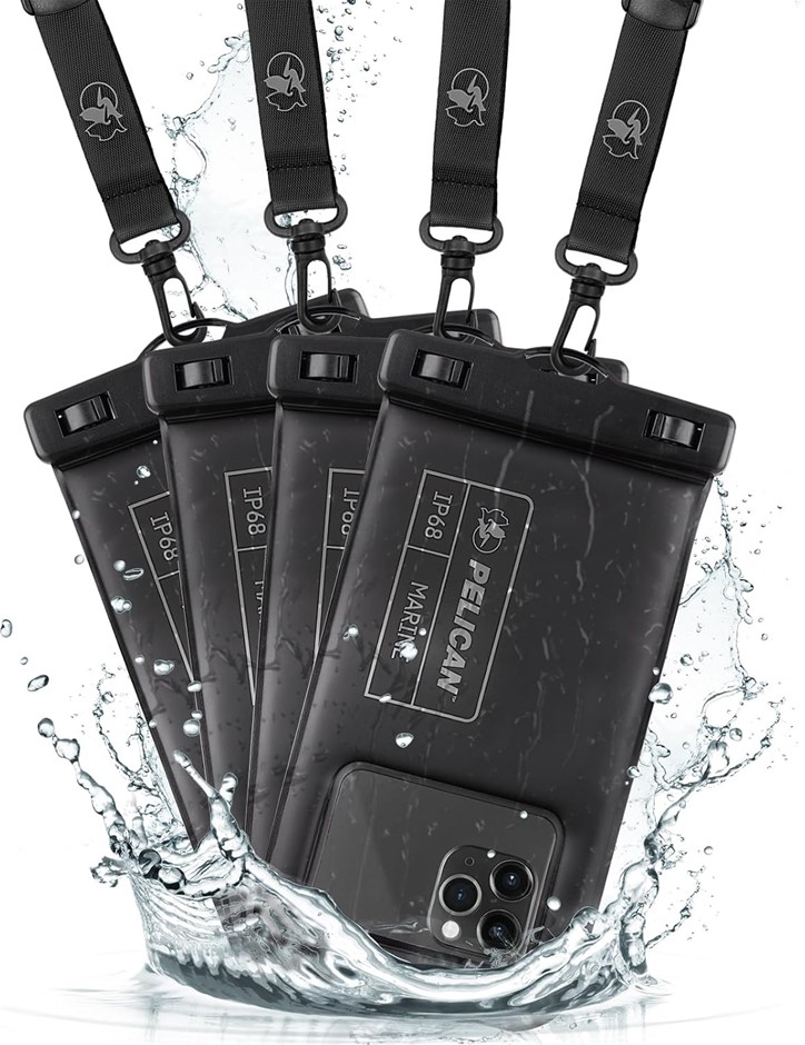 Pelican Marine IP68 Waterproof Dry Bag 2L - Roll Top Waterproof Backpack w/