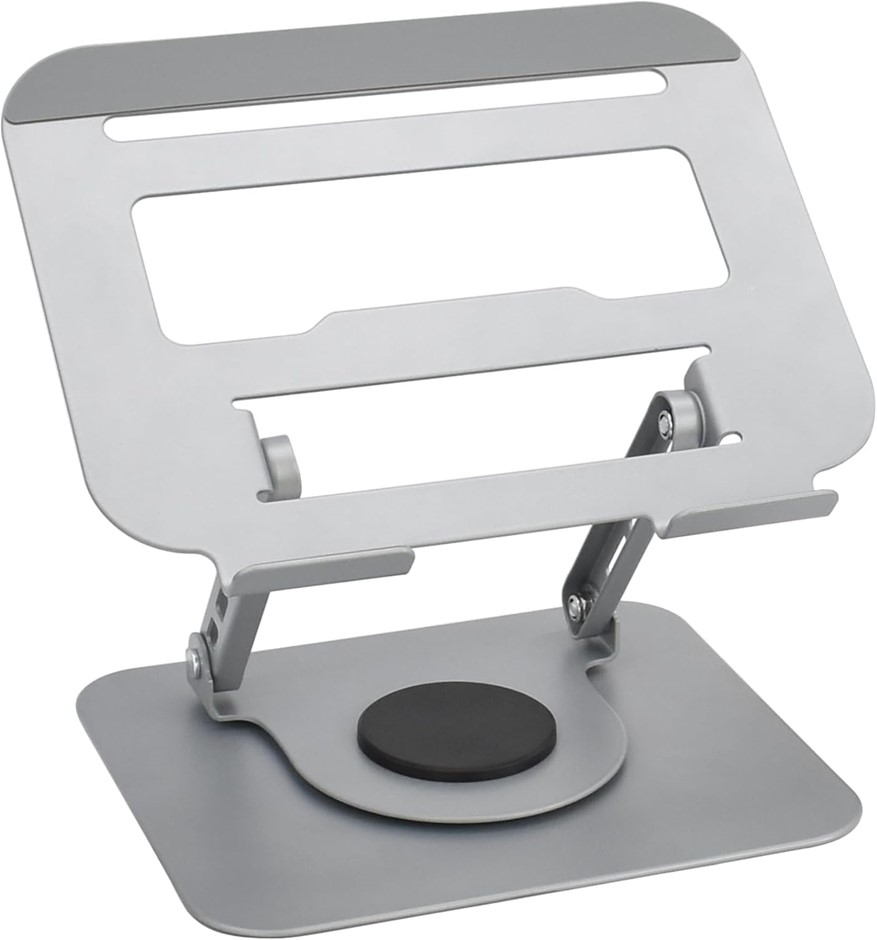 Laptop Stand Ergonomic Design with 360 Degree Rotation Base, Adjustable Hei
