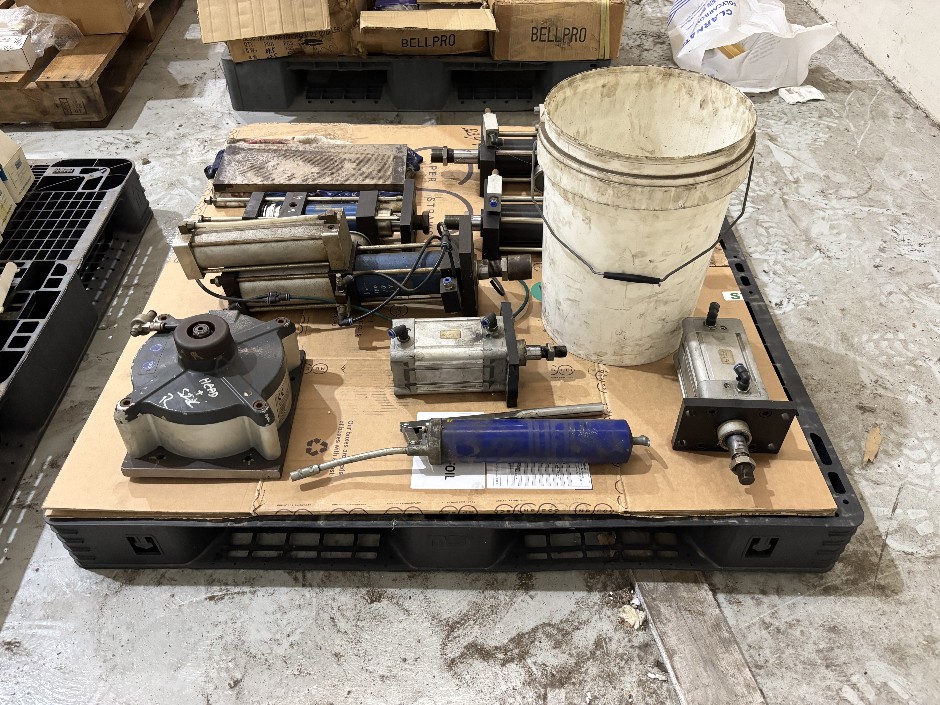 Used Pneumatic Cylinders, Actuators & Assorted Machine Parts