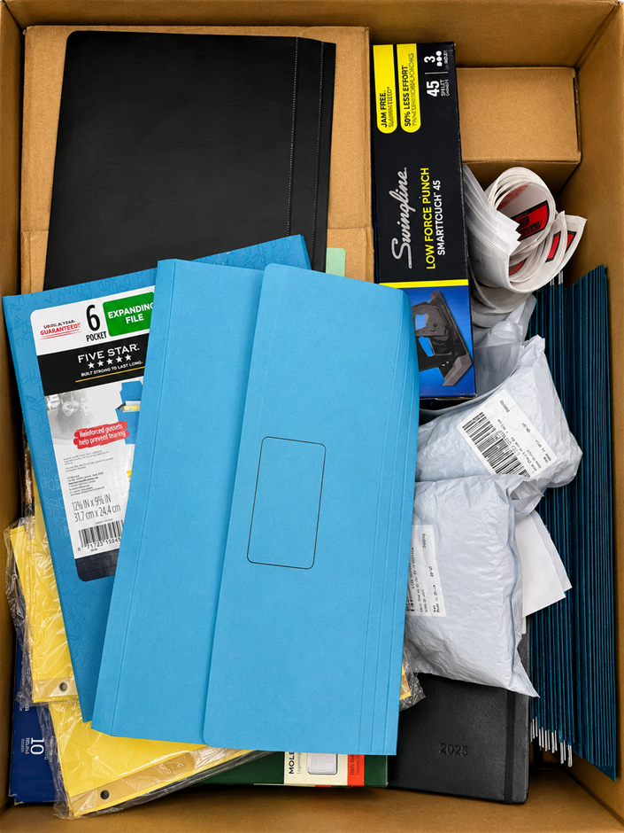 FULL BOX of Stationary & Office Supplies - Five Star Expanding File, Swingl