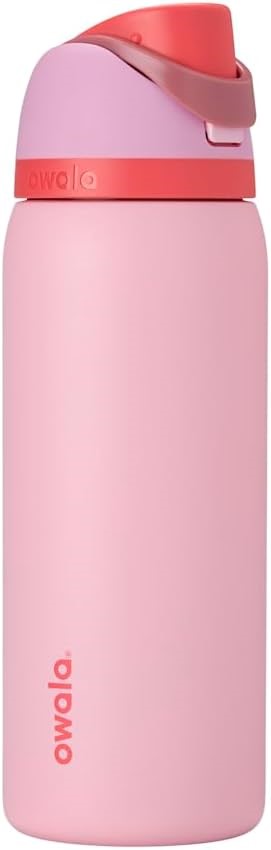 OWALA FreeSip Insulated Water Bottle - 946ml (32oz) Angel Food Cake, Double