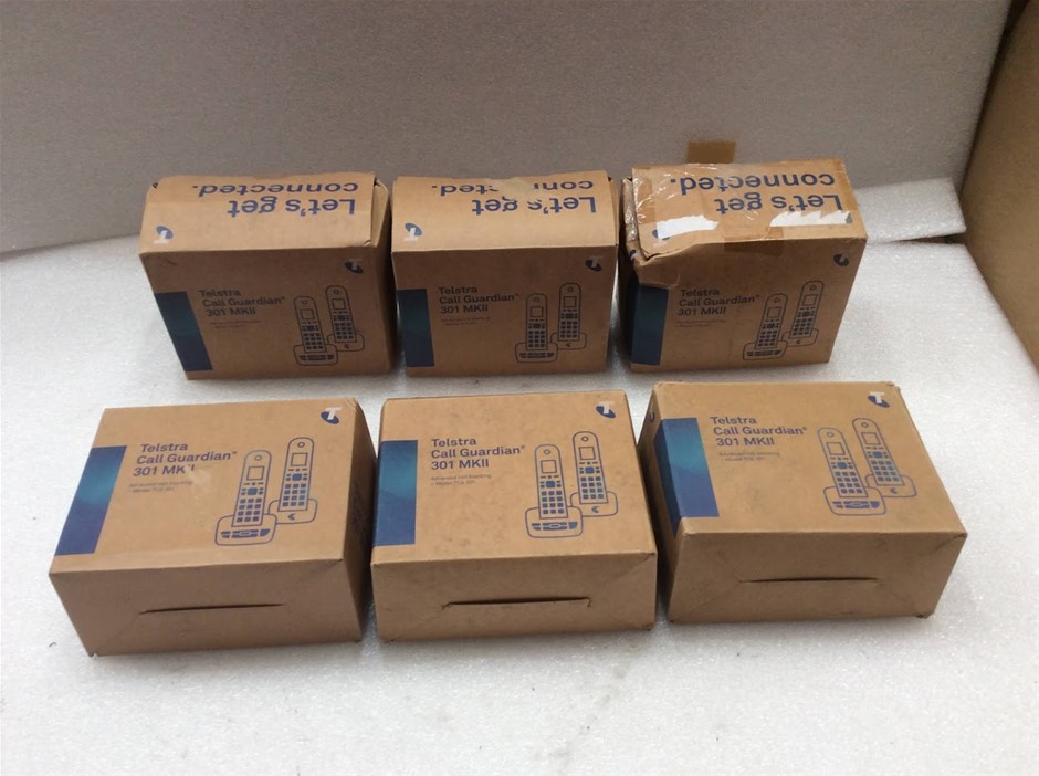 Telstra Call Guardian 301 MKII Cordless Phone (Lot of 6)