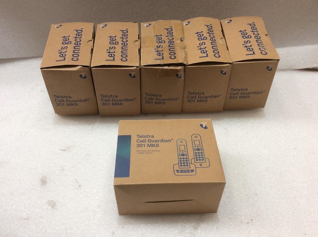 Telstra Call Guardian 301 MKII Cordless Home Telephones (Lot of 6)