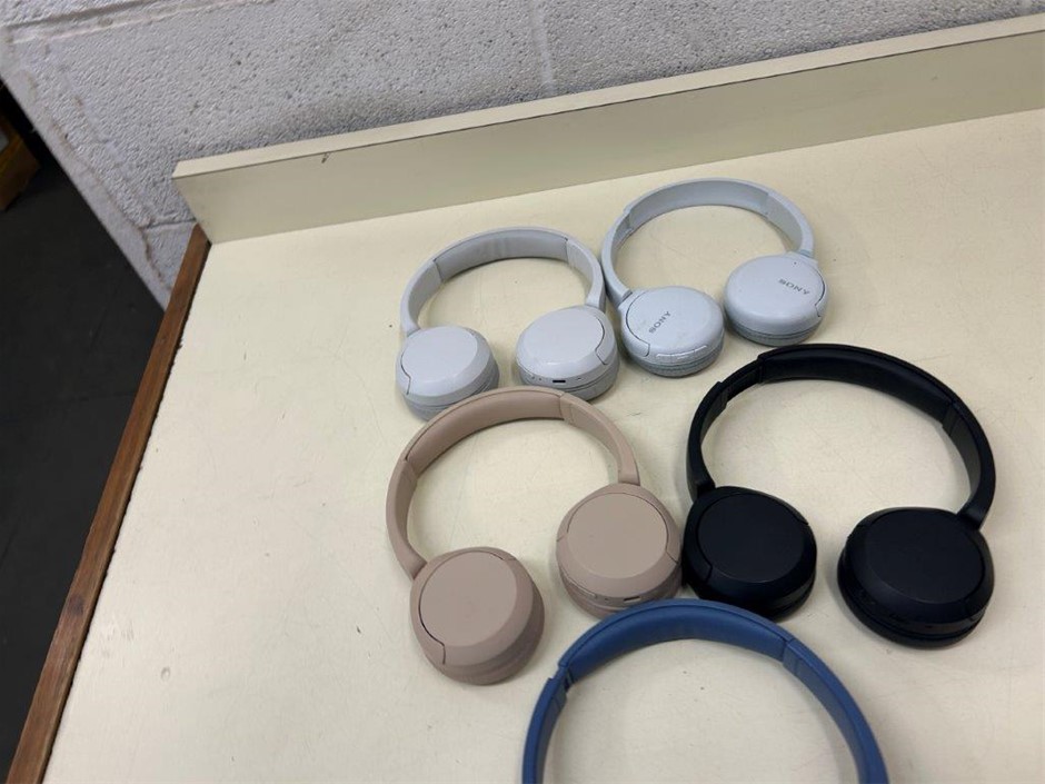 5 x Assorted SONY Wireless Bluetooth Headphones
