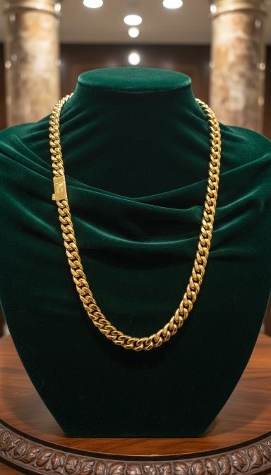 18k Italy Stamped Yellow Gold Filled Chain-Quality Guarantee-60cm