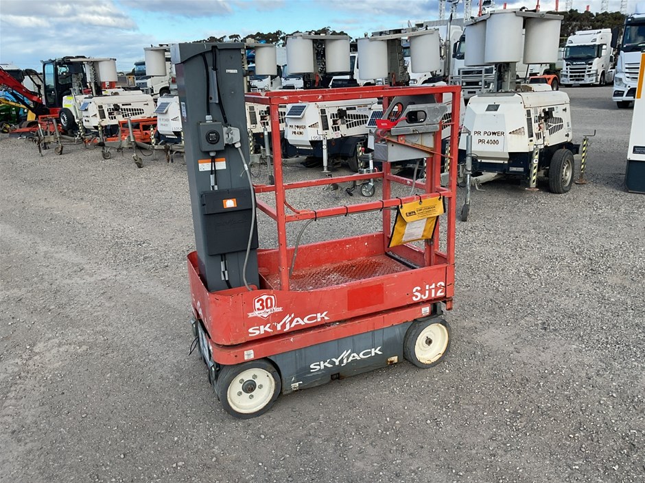 <p>2015 SkyJack SJ12 Vertical Man Lift</p>