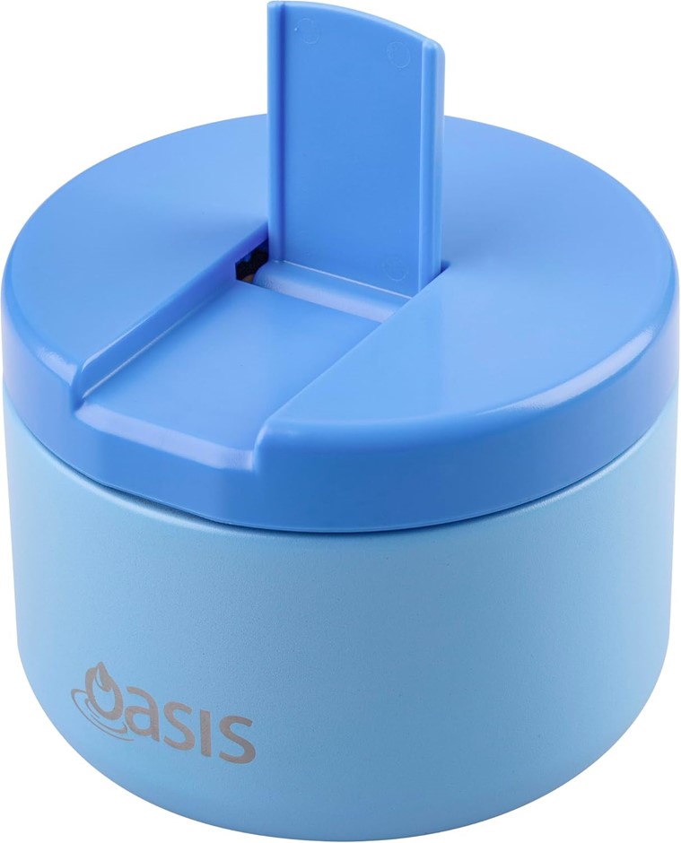 Oasis Insulated Food Flask Quick Release Lid 300 ml - Blue