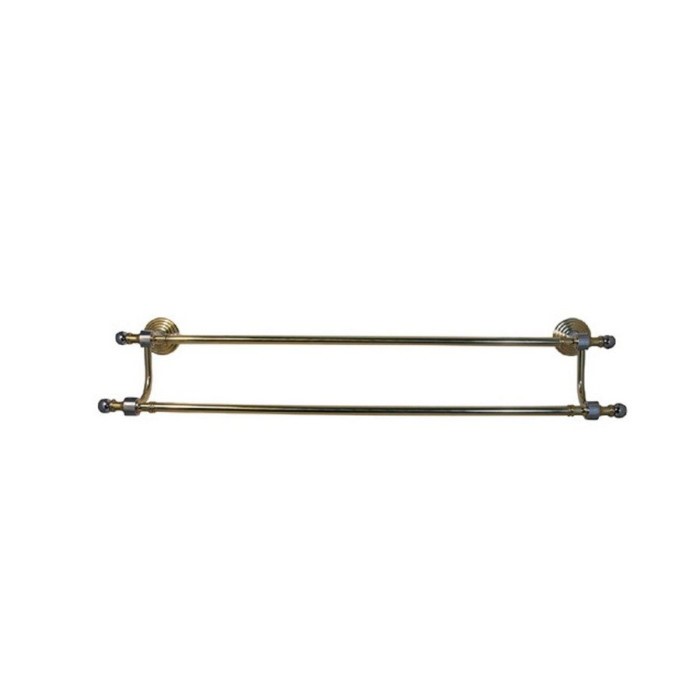 ALLIED BRASS Retro Wave Collection 24 Inch Double Towel Bar, RW-72/24-PC, S