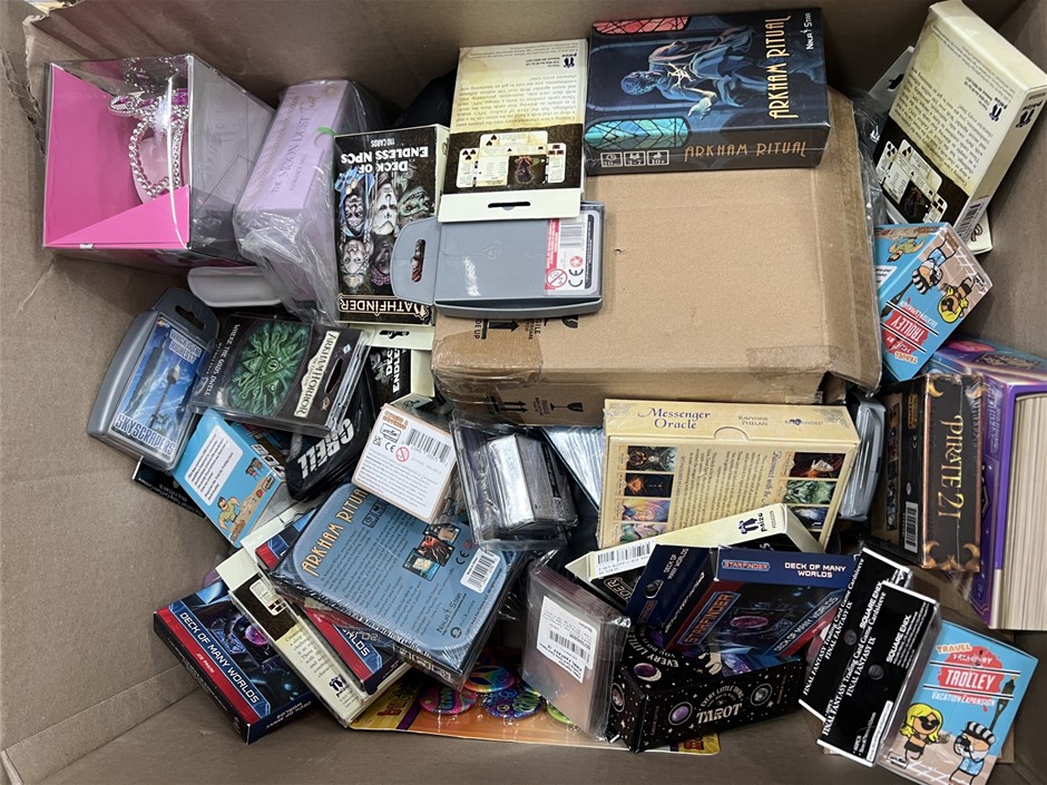 20+ Assorted Small Toys/Play Card Decks. NB: Photo as is. Some not in origi