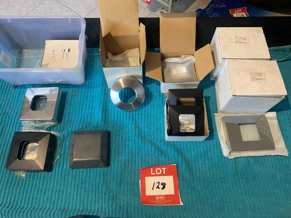 <p>Assorted Slimline and Raised Dress Ring and Domical Covers (Unused)</p>