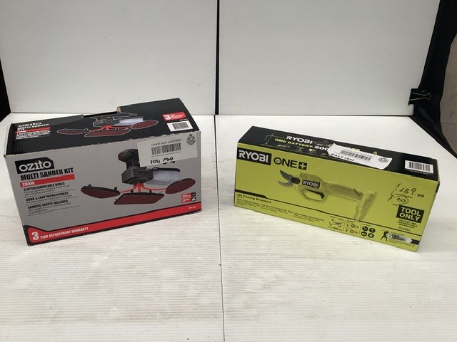 Ryobi Pruning Secateurs Ozito Multi Sander Kit