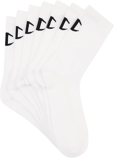 Champion Crew Socks - 7 Pack, White (7 Pack), Medium