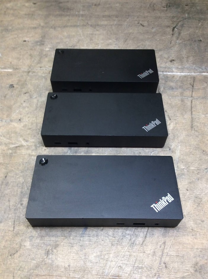 Lenovo ThinkPad Universal USB-C Dock LDA-KP Docking Station (Lot of 3)