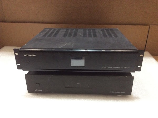 Autonomic Mirage M-800&Q-Link pa1240 Amplifier (Lot of 2)