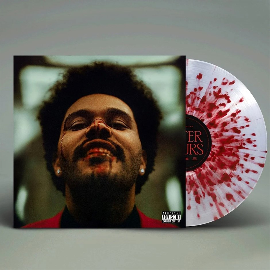 WEEKND "After Hours (X)" 2Lp/Clear W/ Red Splatter Vinyl Buyers Note - Dis