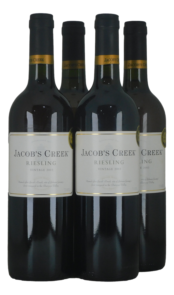 Jacobs Creek Riesling 2003 (4x 750mL), SA.