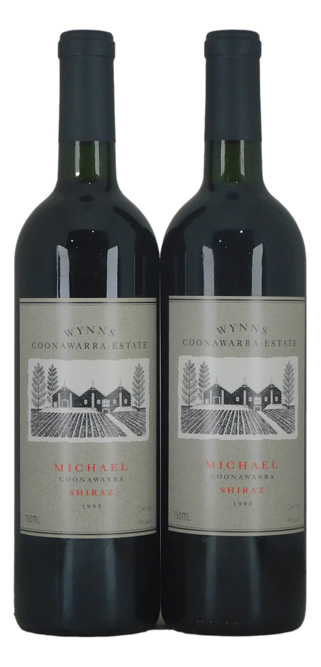 Wynns Michael Shiraz 1993 (2x 750mL), Coonawarra.