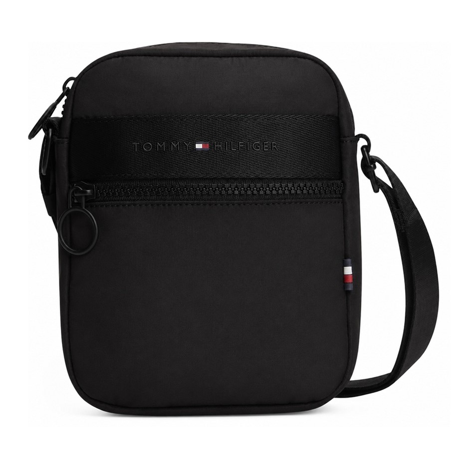 TOMMY HILFIGER Women's Logo Mini Reporter Bag, Black, One Size. Buyers Not