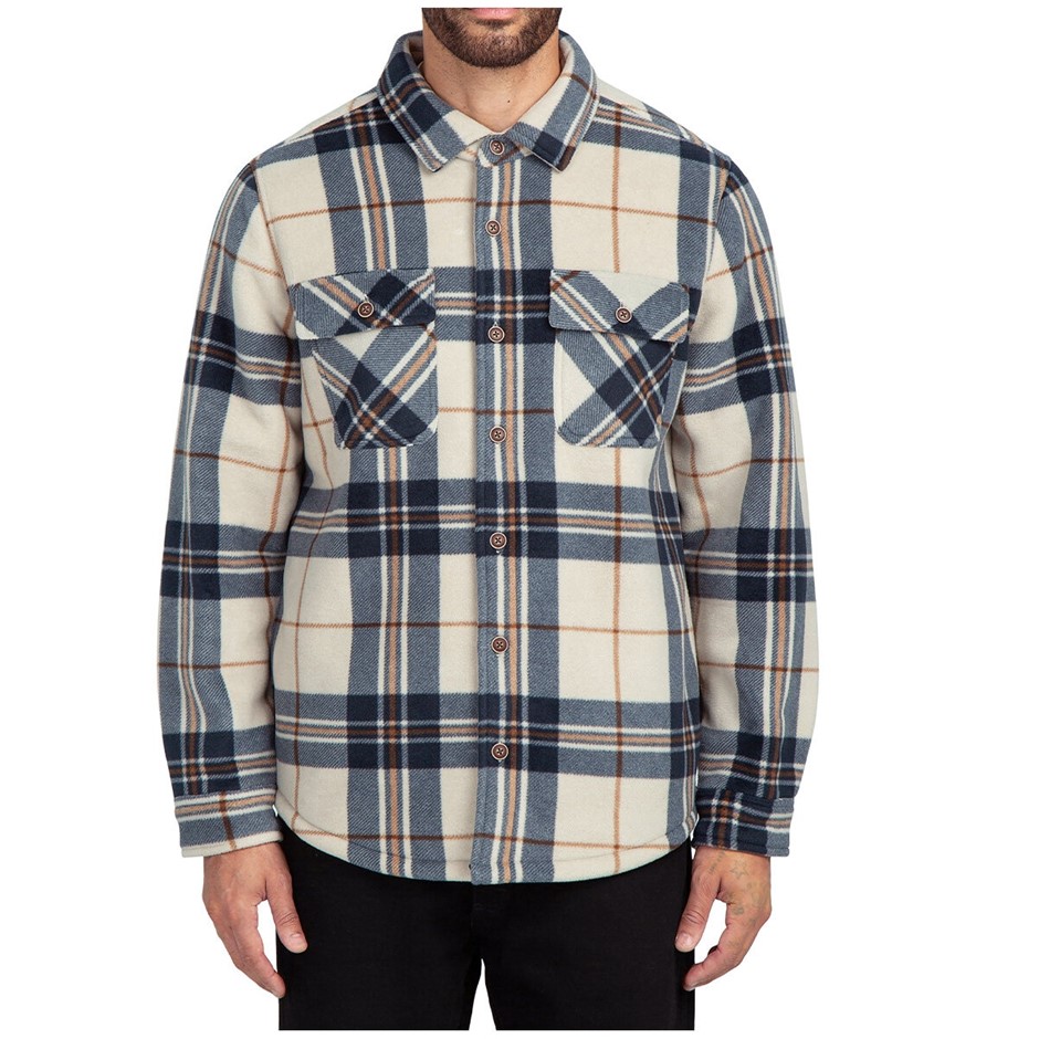 BOSTON TRADERS Men's Bonded Polar Shacket, Size XL, Walnut. Buyers Note -