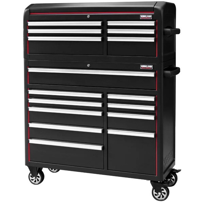 KIRKLAND Signature Redline Tool Chest 109.22cm. NB: Has been use, Damaged
