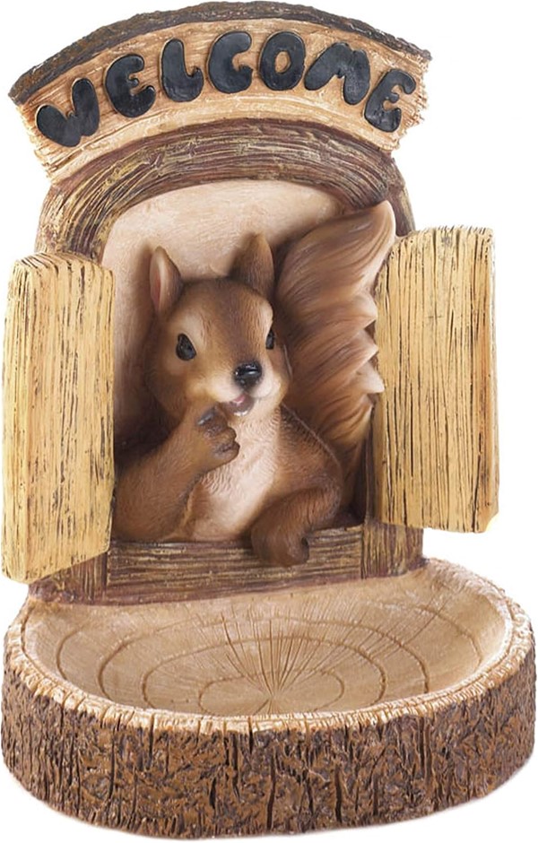 4 X SONGBIRD VALLEY Welcome Squirrel Wall Hang Bird Feeder ,18.73 x 13.02 x