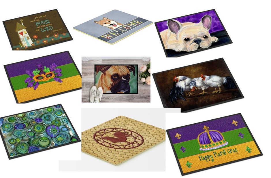 40 X Assorted Mix Caroline Treasures Bath/Kitchen Mats