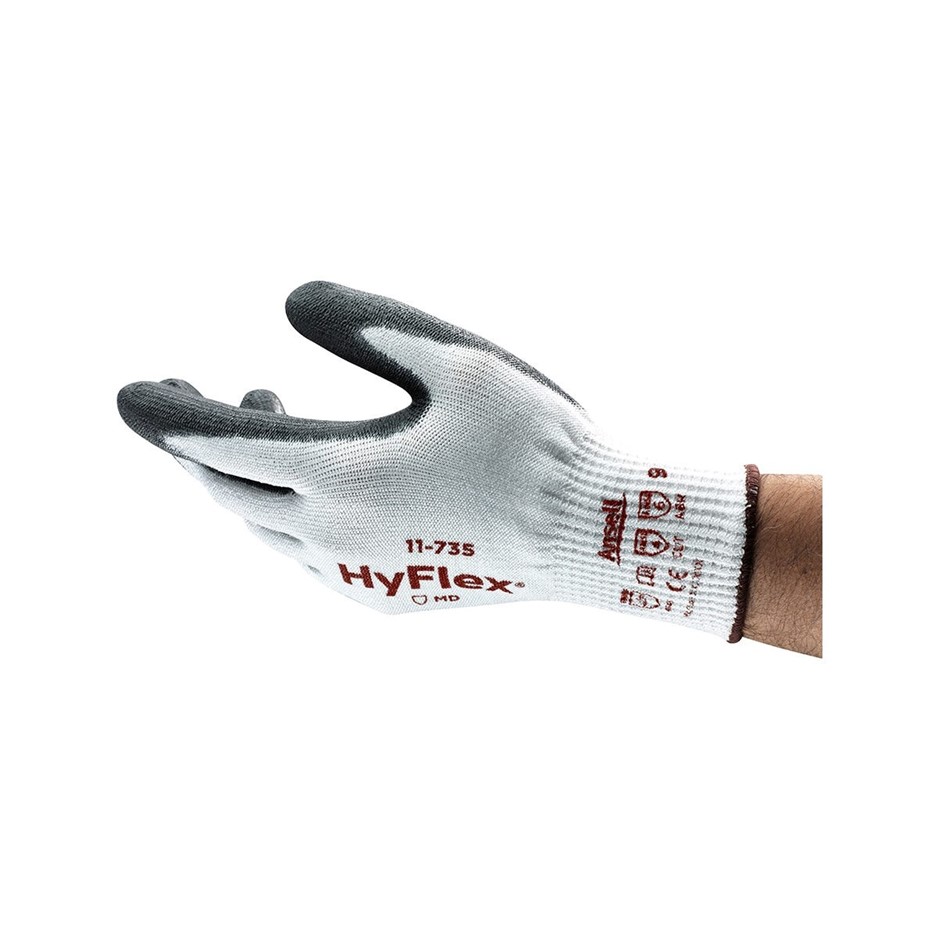 24 Pairs x HYFLEX Cut Resistant Gloves Size XL (10), Cut Level C Protection
