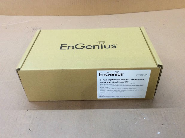 EnGenius EWS2910P 8-Port Gigabit PoE L2 Wireless Management Switch - New