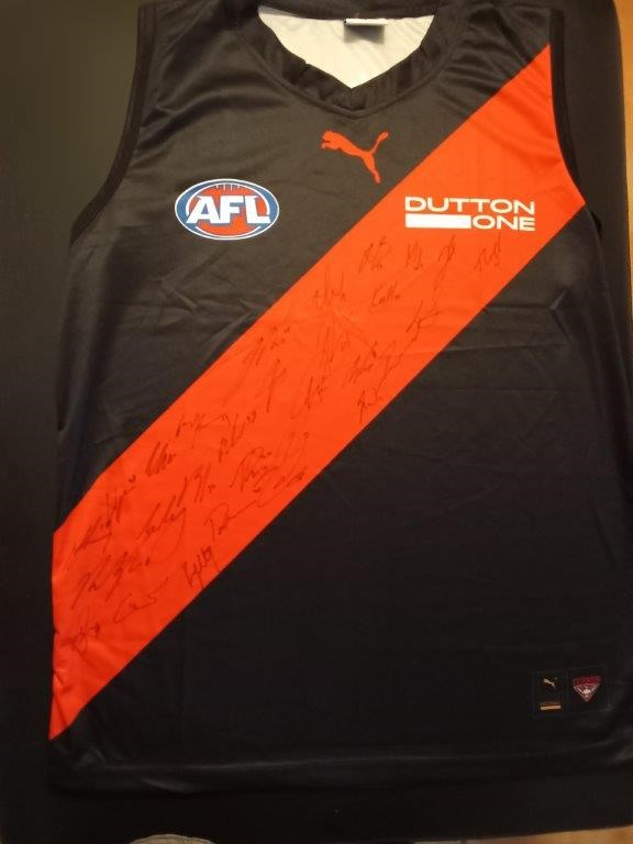 ESSENDON 2026 SQUAD SIGNED GURNSEY