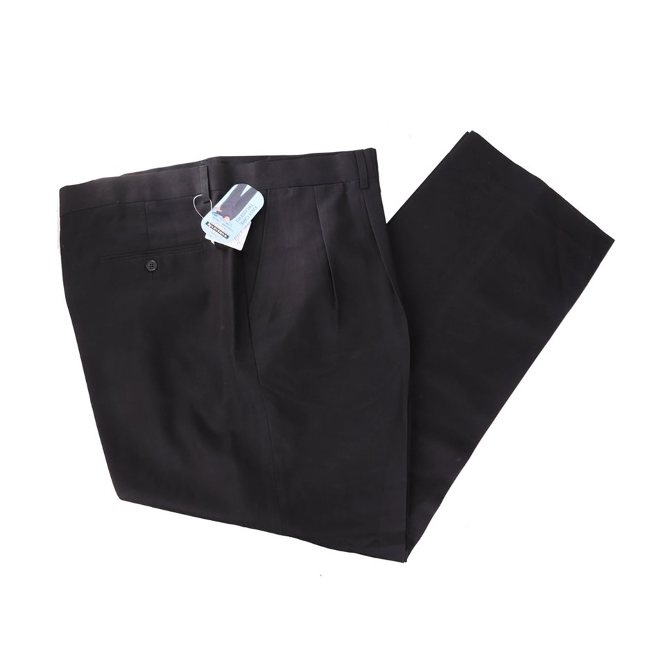 20 x WORKSENSE Poly/Viscose Trousers, Size 74L, Black.