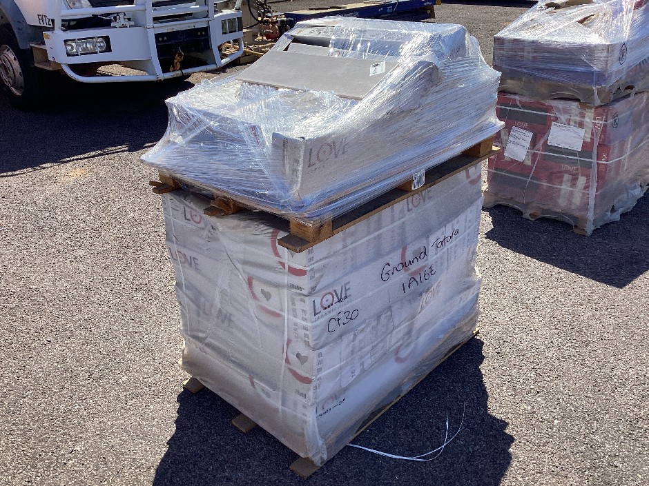 Pallet of Assorted Tiles Ground Tortora 20cm x 60cm