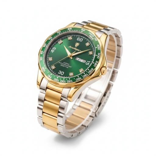 High Quality Simulated Diamond Men's Quartz Watch