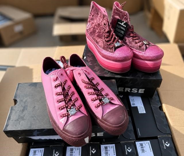 28 Pairs MILEY CYRUS x CONVERSE Shoes Bundle – 12 x MC High-Top Pink & 16 x