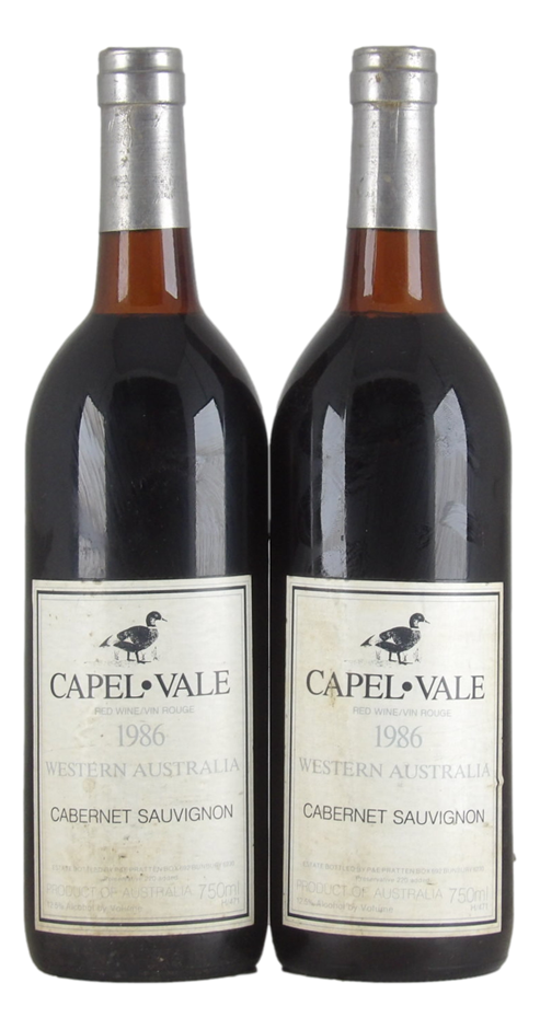 Capel Vale Cabernet Sauvignon 1986 (2x 750mL) WA