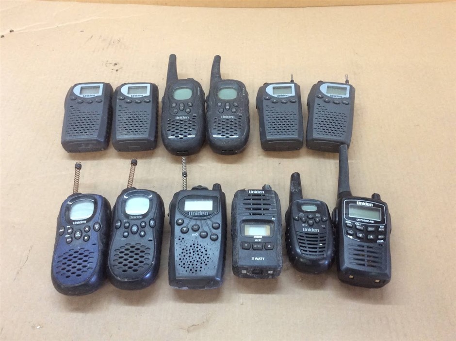 Uniden Two Way Radio Walkie Talkie (Lot of 12)