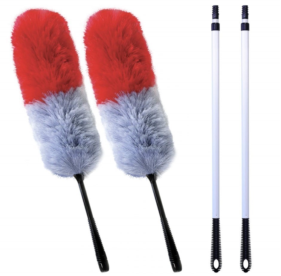 2 x Pack of 2pc KLEVA Feather Dusters, 1181189.