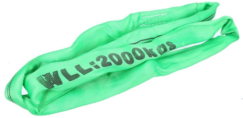 4 x Round Lifting Slings, WLL 2,000kg x 0.5M (With Test Cert).