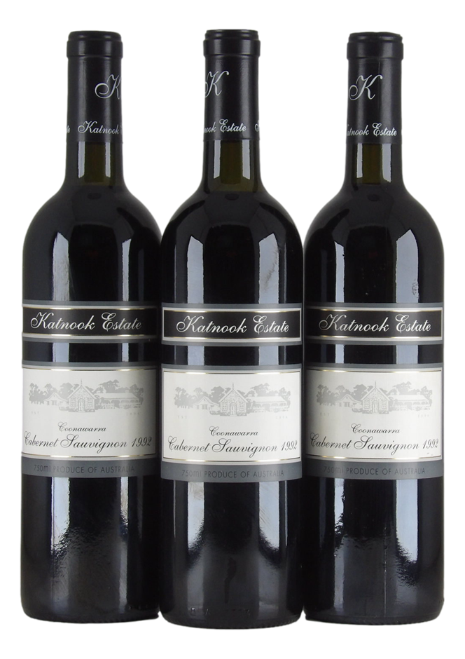Katnook Estate Cabernet Sauvignon 1992 (3x 750mL), Coonawarra