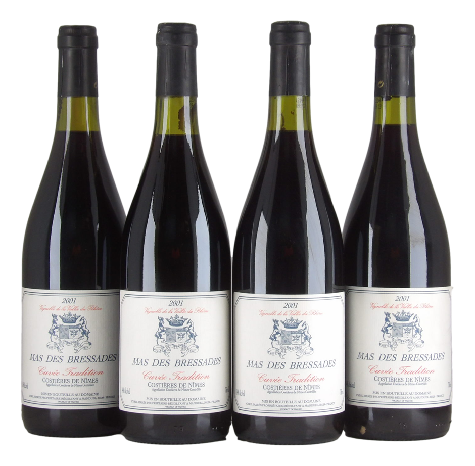 Mes des Bressades Cuvee Tradition 2001 (4x 750mL), France
