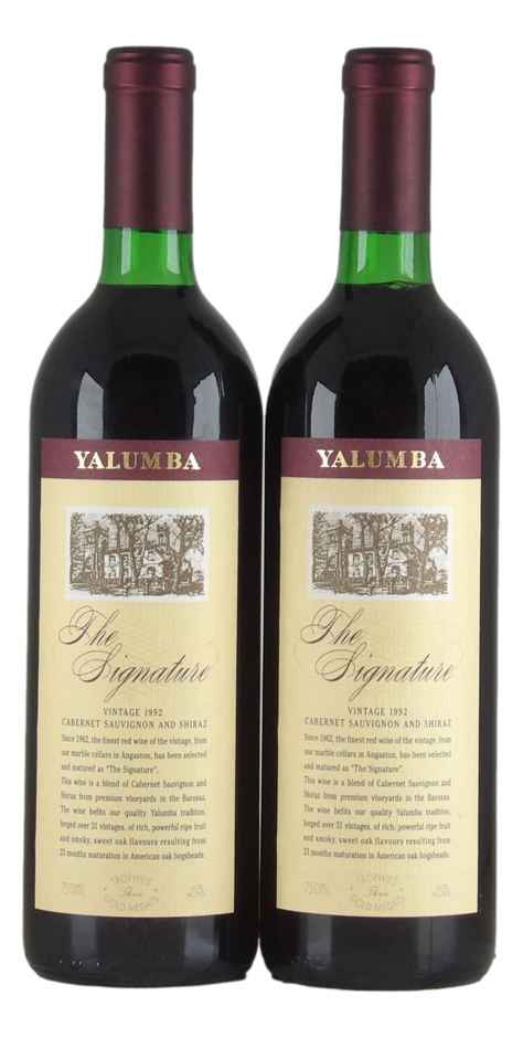 Yalumba The Signature Cabernet Sauvignon & Shiraz 1992 (2x 750mL), SA