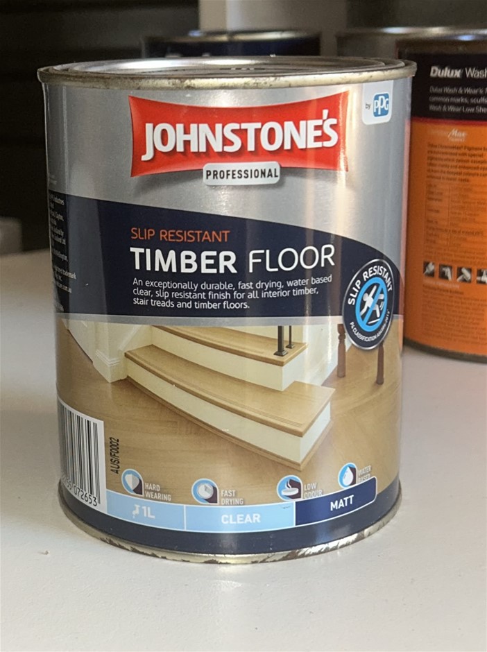 JOHNSTONE'S Slip Resistant Timber Floor (1L) (Clear) (Matt)