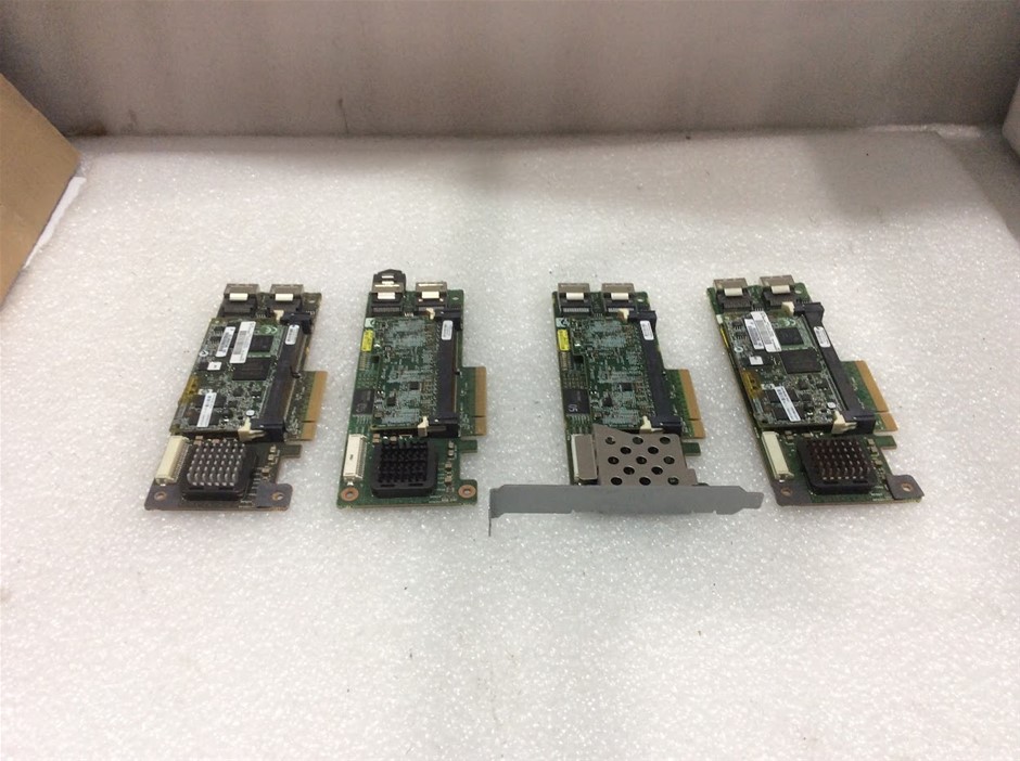 HP Smart Array P-Series SAS RAID Controller PCIe Cards (Lot of 4)