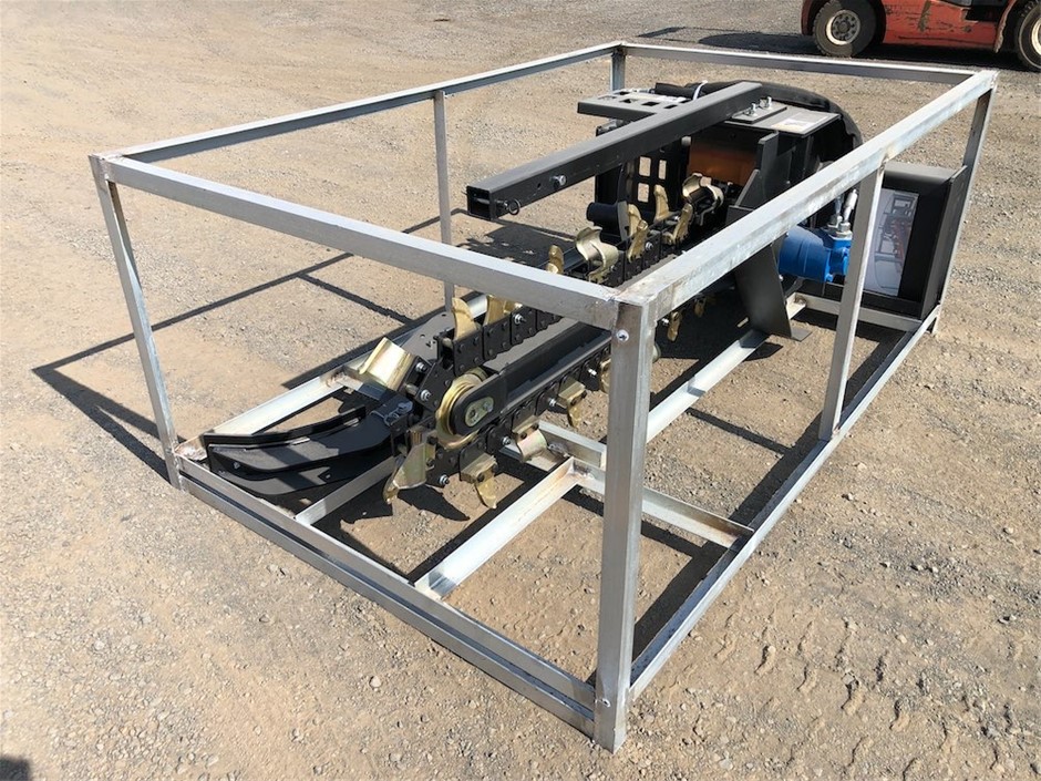 Trencher Attachment for Skid Steer Loader( Unused)