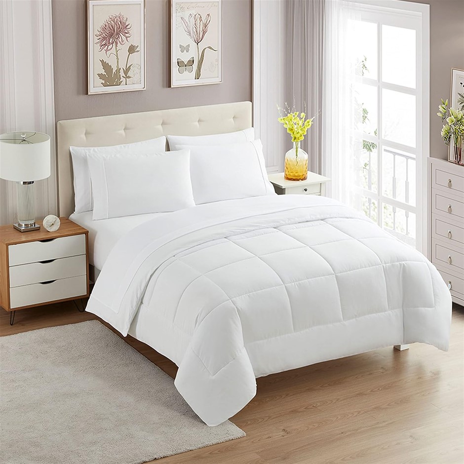 SWEET HOME COLLECTION 7 Piece Comforter Set Full